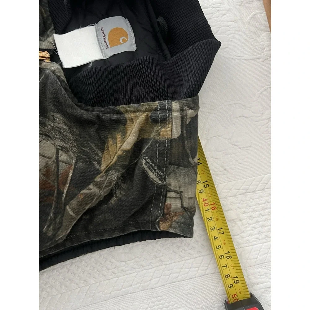 VTG Carhartt V20 CMO Realtree Camo Arctic Quilt Lined Vest Mens L USA